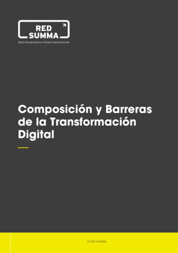 Composición Y Barreras De La Transformación Digital - IEP