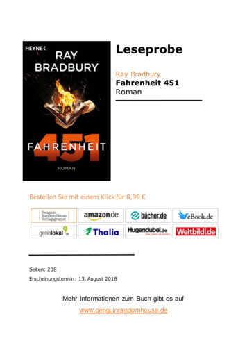 Fahrenheit 451 Roman - Penguin Random House Verlagsgruppe