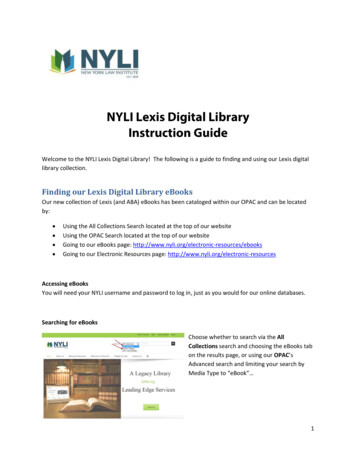Finding Our Lexis Digital Library EBooks - New York Law Institute