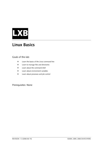 LXB - Linux Basics - UCY