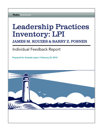 Leadership Practices Inventory: LPI - Integris Performance Advisors