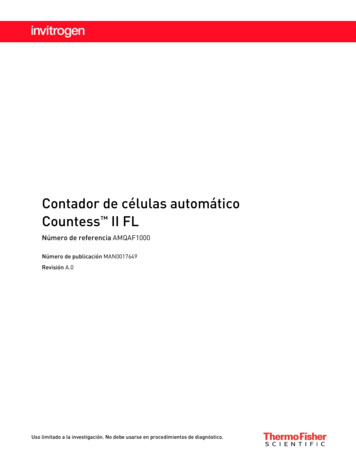Contador De Células Automático Countess II FL - Thermo Fisher Scientific