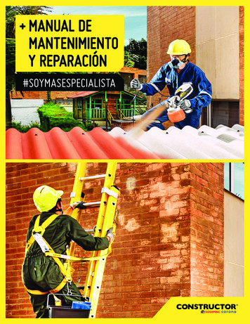 MANUAL DE MANTENIMIENTO Y REPARACIÓN - Homecenter