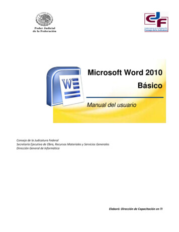 Microsoft Word 2010 Básico - PNC