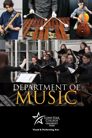 DEPARTMENT OF MUSIC - Lone Star College System