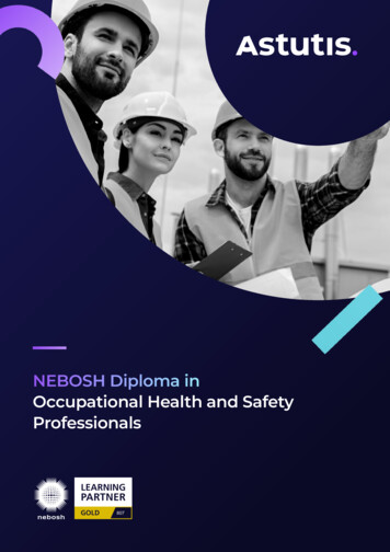 NEBOSH Diploma In Occupational Health And Safety Professionals