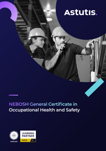 NEBOSH General Certificate In Occupational Health And Safety - Astutis