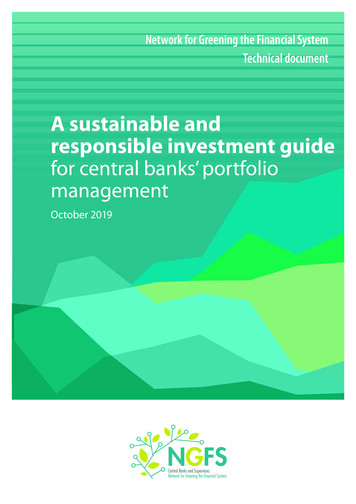 A Sustainable And Responsible Investment Guide For Central Banks .
