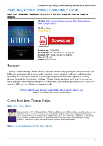 NKJV, Billy Graham Training Center Bible, EBook EBook PDF (23.84 MB .