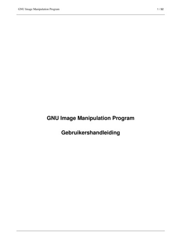 GNU Image Manipulation Program Gebruikershandleiding - GIMP