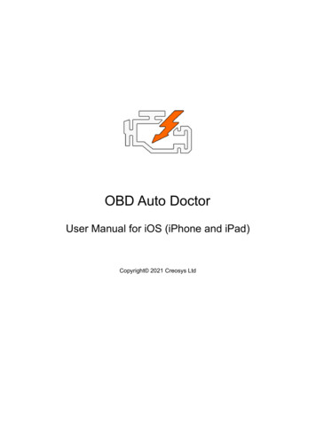 User Manual IOS - OBD Auto Doctor