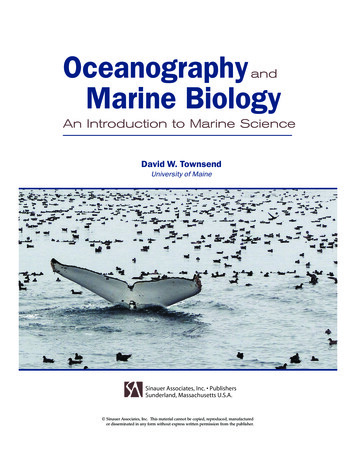 Oceanography Marine Biology - Sinauer Associates