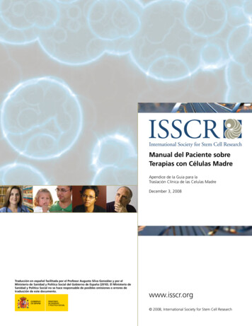 ISSCR Manual Del Paciente (2) - Closerlookatstemcells 
