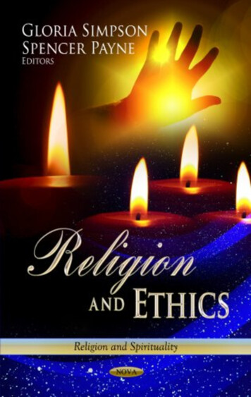 In: Religion And Ethics ISBN: 978-1-62257-813-9 - Roger Williams University