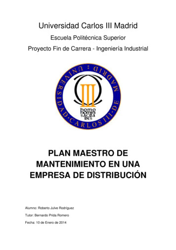 Escuela Politécnica Superior Proyecto Fin De Carrera - UC3M