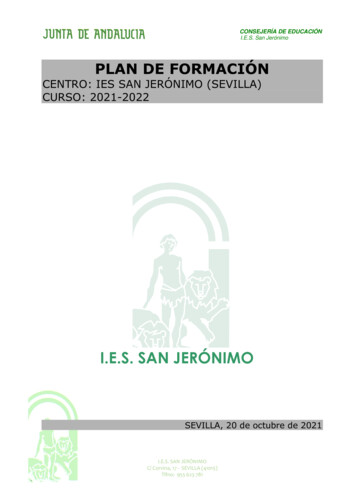 Centro: Ies San Jerónimo (Sevilla) Curso: 2021-2022