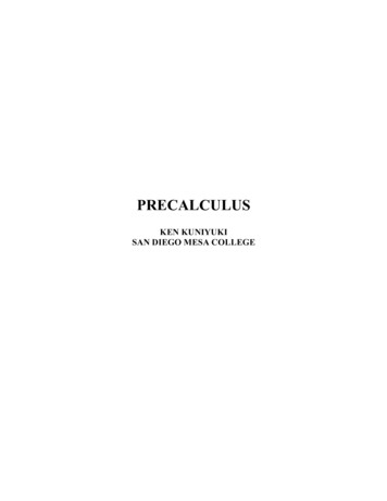 PRECALCULUS - Kkuniyuk 