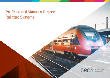 Professional Master's Degree Railroad Systems