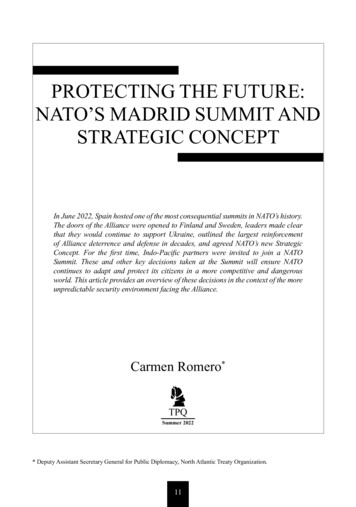 Protecting The Future: Nato'S Madrid Summit And Strategic Concept