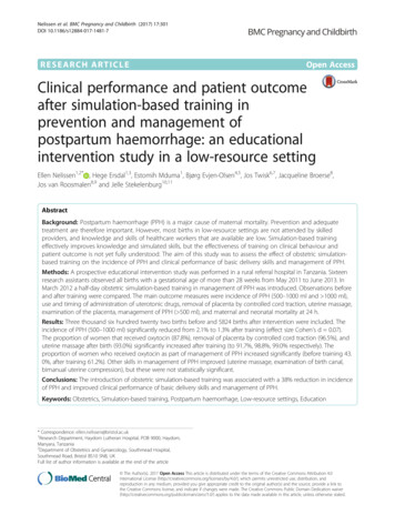 Clinical Performance And Patient Outcome After Simulation-based .