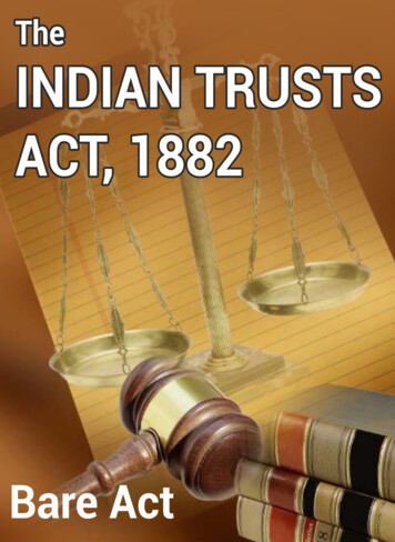 THE INDIAN TRUSTS ACT, 1882 - Kopykitab