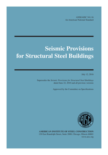 Seismic Provisions For Structural Steel Buildings - AISC