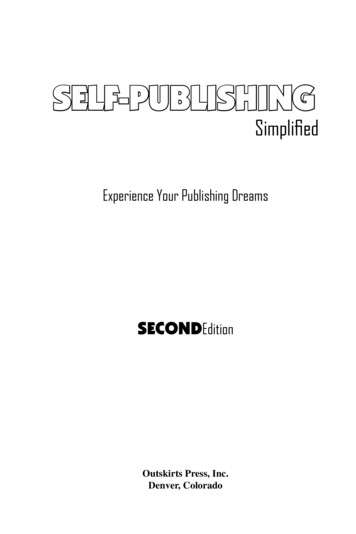 SELF-PUBLISHING - Outskirts Press