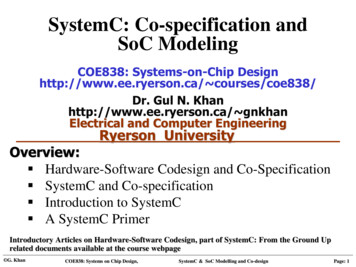 SystemC: Co-specification And SoC Modeling