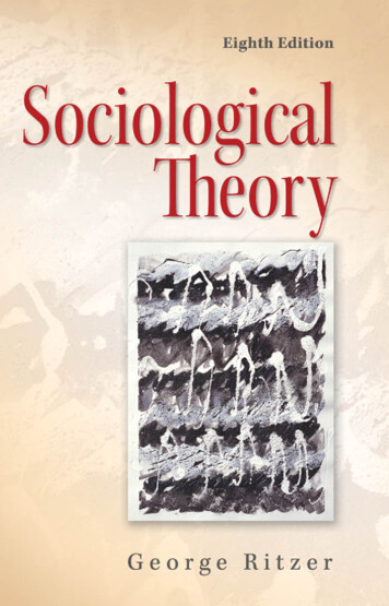 Sociological Theory - Chaudhary Charan Singh University