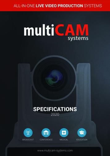 SPECIFICATIONS - Multicam Systems