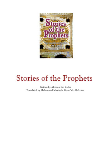 Stories Of The Prophets - The Islamic Bulletin