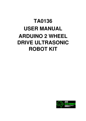 Ta0136 User Manual Arduino 2 Wheel Drive Ultrasonic Robot Kit