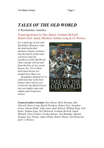 TALES OF THE OLD WORLD - Black Library