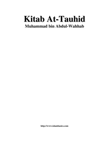 Kitab At-Tauhid - Islam Tomorrow