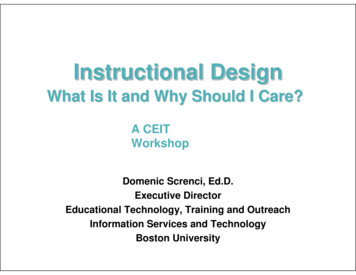 CEIT Instructional Design Pres PDF Ver 09 19 2012 - Boston University