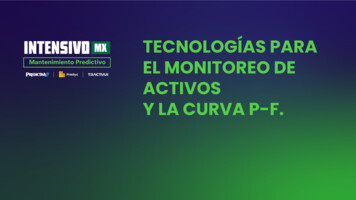 Tecnologías Para El Monitoreo De Activos Y La Curva P-f.
