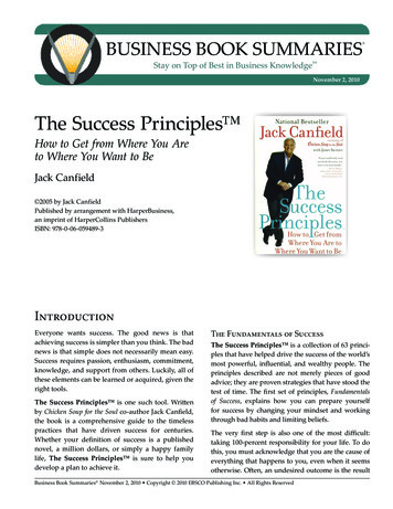 The Success Principles - EBSCO Information Services