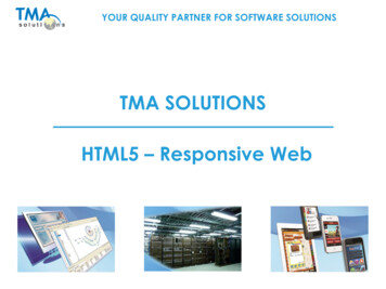 TMA SOLUTIONS HTML5 Responsive Web