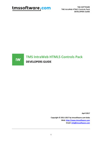 IW HTML5 Controls Pack - TMS Software
