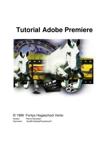 Tutorial Adobe Premiere - Gorissen.info