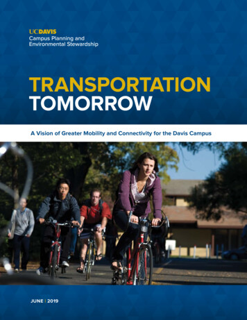 TRANSPORTATION TOMORROW - UC Davis