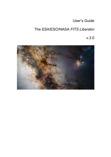 User's Guide The ESA/ESO/NASA FITS Liberator