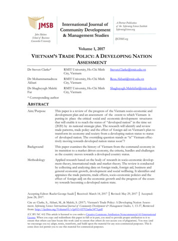 Vietnam's Trade Policy: A Developing Nation Assessment