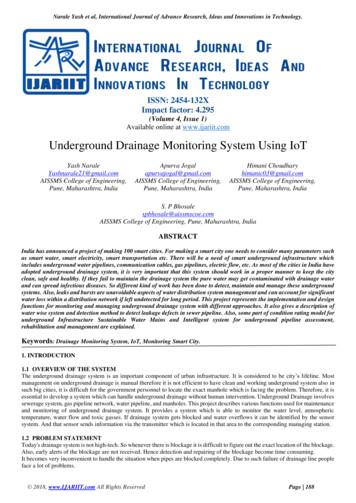 Underground Drainage Monitoring System Using IoT - IJARIIT