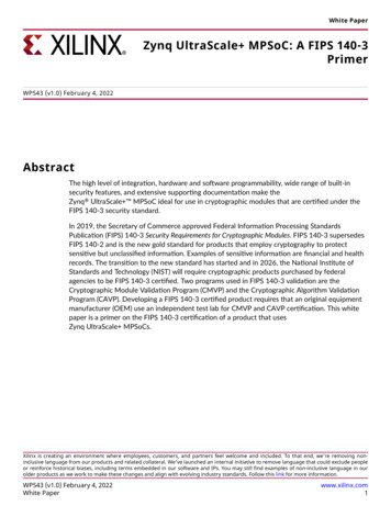 Zynq UltraScale MPSoC: A FIPS 140-3 Primer White Paper - Xilinx
