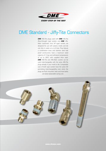 DME Standard - Jiffy-Tite Connectors