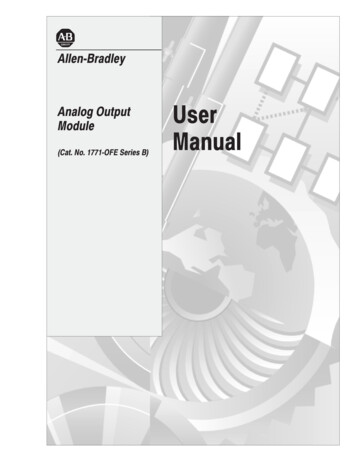 Analog Output Module User Manual - Rockwell Automation