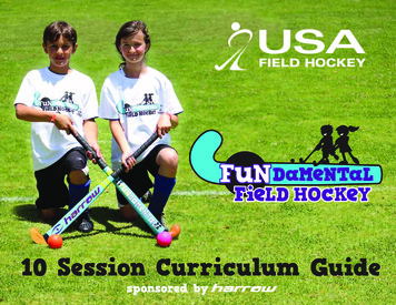 10 Session Curriculum Guide - Pan American Hockey Federation