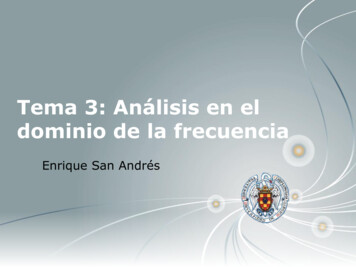 Tema 3: Análisis En El Dominio De La Frecuencia - Cartagena99