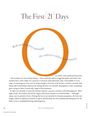 The First 21 Days - Medicine At Michigan